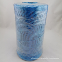 pp splitfilm twisted rope pp film rope, blue yellow polypropylene rope for Australia market